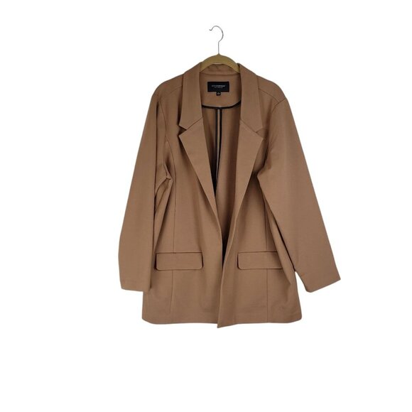 Liverpool Jackets & Blazers - Liverpool Boyfriend Blazer With Princess Dart Maple Brown Open Front Ponte 2X